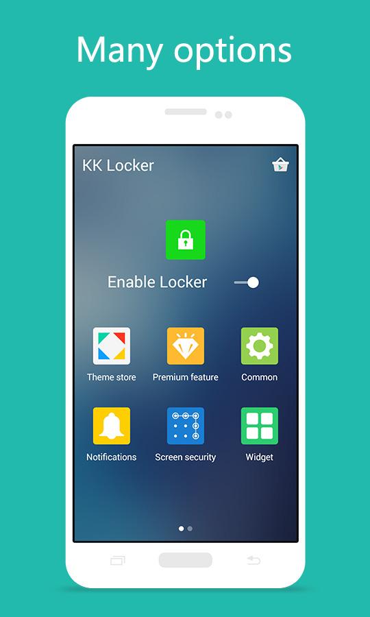 نرم افزار قفل صفحه محبوب Kk اندروید