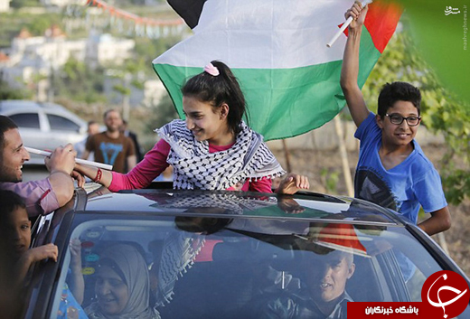 کوچکترین دختر اسیر فلسطینی، به خانه بازگشت  +تصاویر