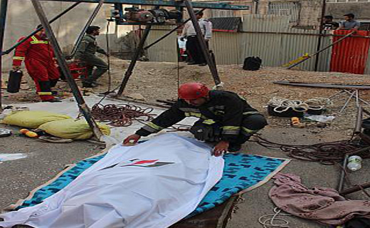 سقوط مرگبار کارگر مقنی به اعماق چاه+تصاویر