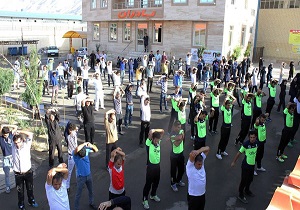 نواخته شدن زنگ ورزش کارگری در اردبیل