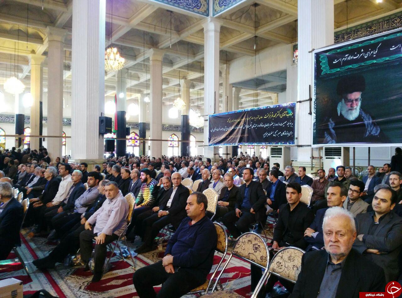 مراسم سومین روز درگذشت والده سخنگوی دولت در مصلای رشت+تصویر