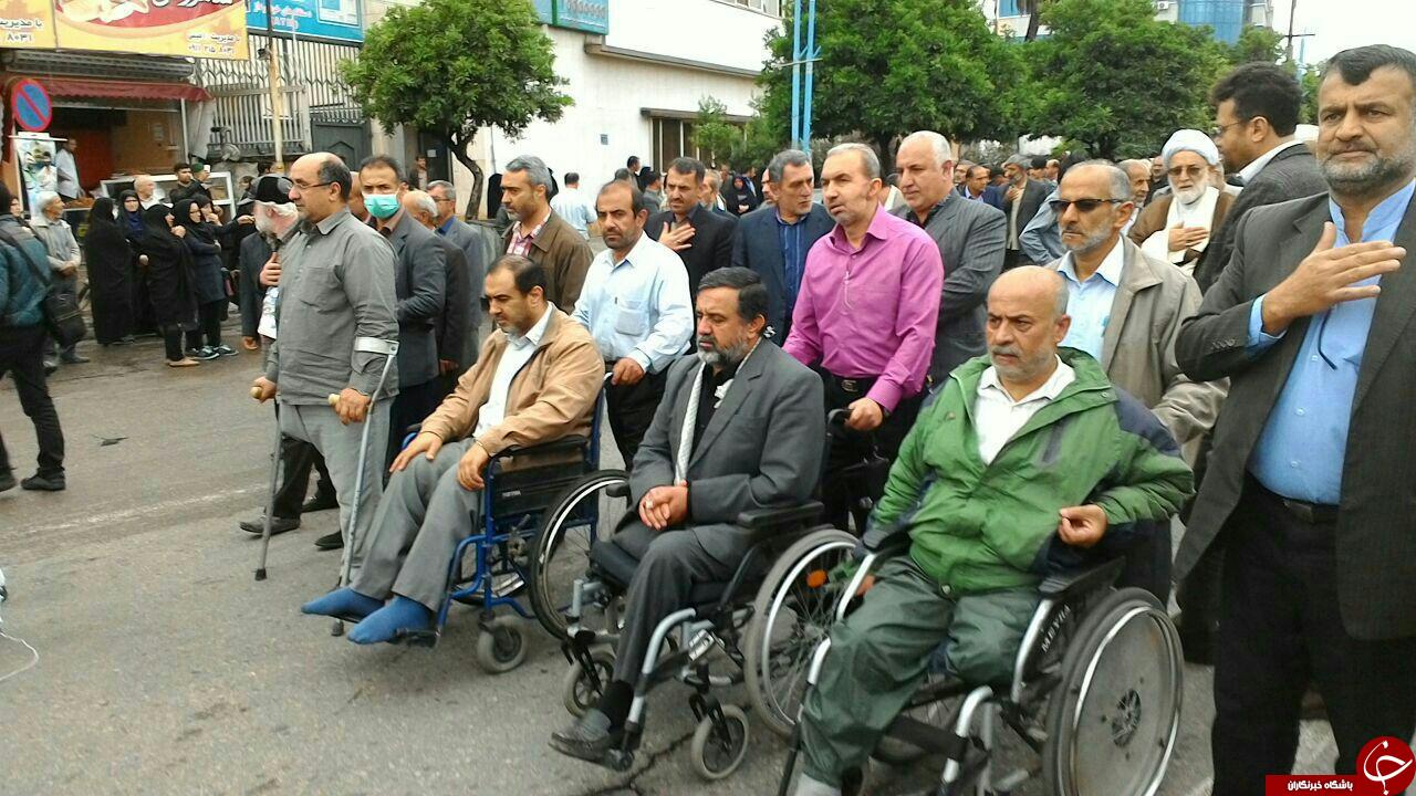 تشییع پیکر شهید مدافع حرم+ تصاویر