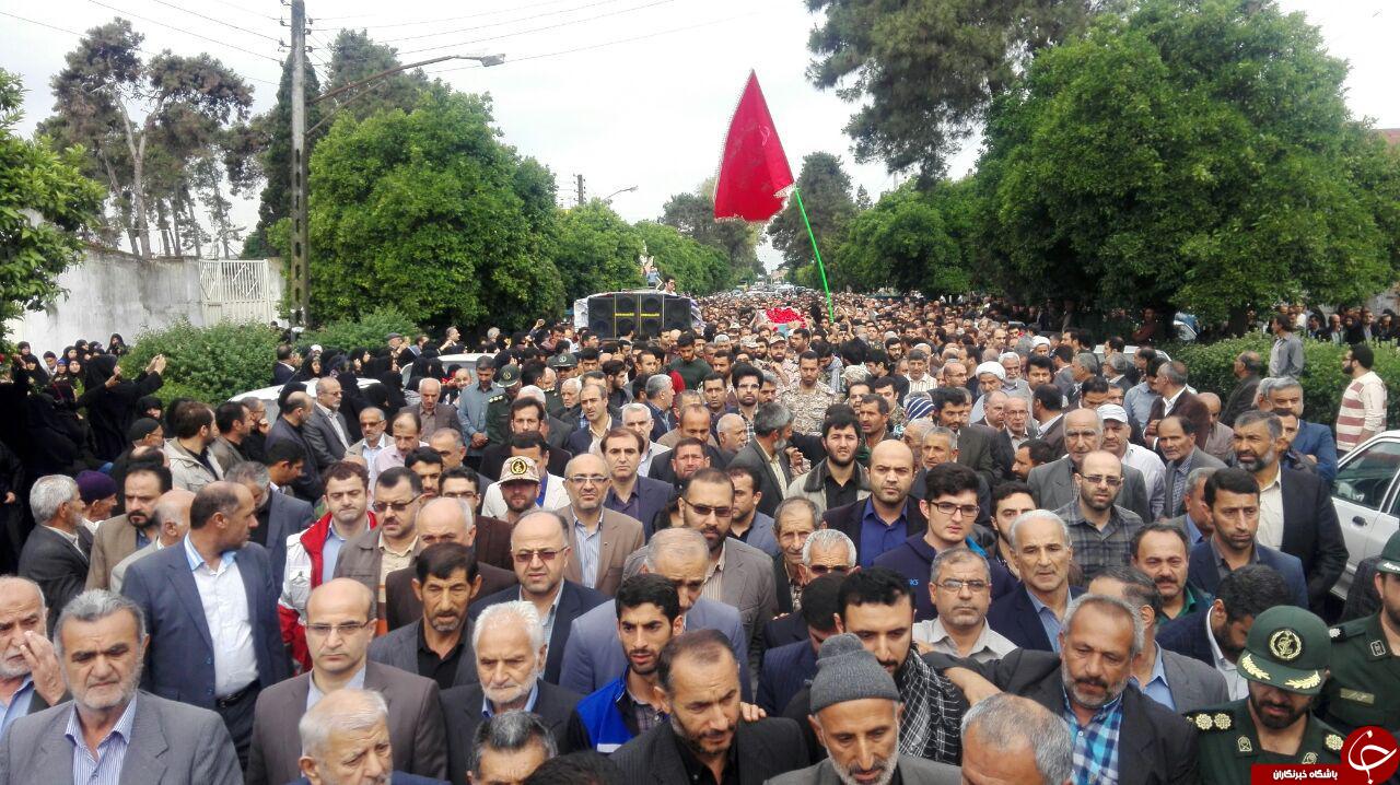 تشییع پیکر شهید مدافع حرم+ تصاویر