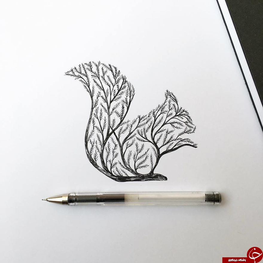 نقاشی هایی که شما را به دنیال خیال می برد+تصاویر