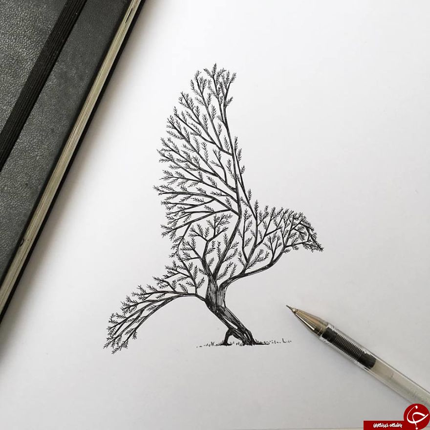 نقاشی هایی که شما را به دنیال خیال می برد+تصاویر