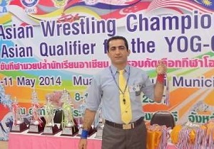 حضور داور سقزی در رقابت های جام جهانی کشتی فرنگی