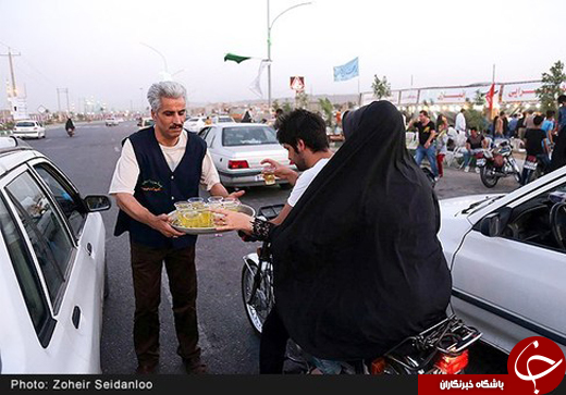 عکس/ ایستگاه&zwnj;های صلواتی در مسیر جمکران
