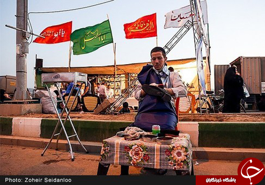 عکس/ ایستگاه&zwnj;های صلواتی در مسیر جمکران