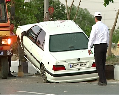 سرعت بالای پژو پارس حادثه آفرید