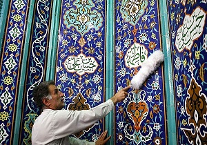 غبارروبی یک هزار و 200 مسجد و حسینیه در چهارمحال و بختیاری