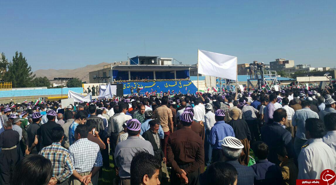 استقبال پرشور کردها از دکتر روحانی+تصاویر