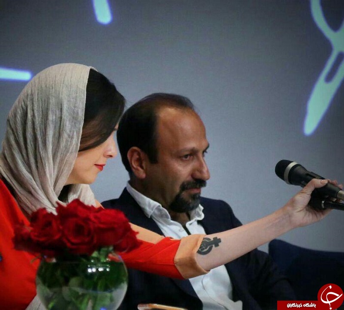 نماد هک شده روی دست این بازیگر زن ایرانی به چه معناست؟! +عکس