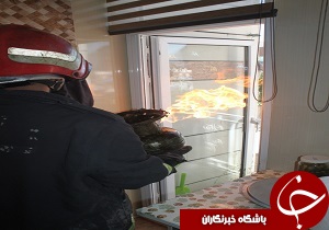 آتش گرفتن کپسول گاز در منزل مسکونی