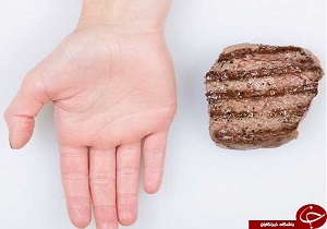 به جای ترازو ازکف دستتان برای رژیم لاغری استفاده کنید