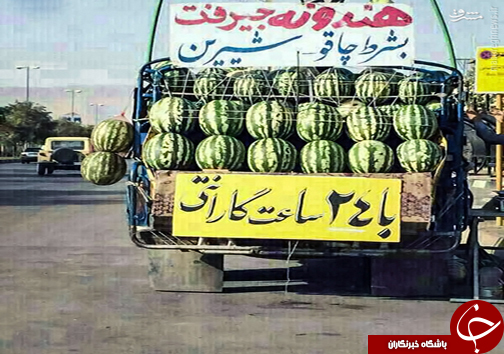 عکس/ هندونه&zwnj;فروشی با گارانتی