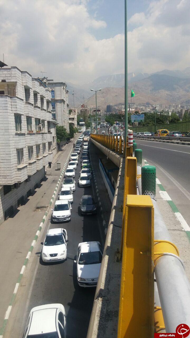 عبور خلاف جهت خودروها در زیر پل سئول + تصاویر