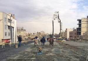 تقاطع ۲۵ آبان در آستانه تکمیل