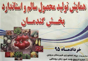 همایش تولید محصول سالم و استاندارد در گندمان