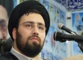 حضور نوه امام راحل در مراسم ارتحال رهبر کبیر انقلاب اسلامی