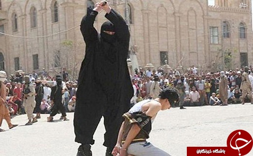 عکس/ غول داعشی به دام افتاد