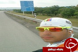 سرباز نیروی زمینی از تبریز تا حرم امام راحل را رکاب زد