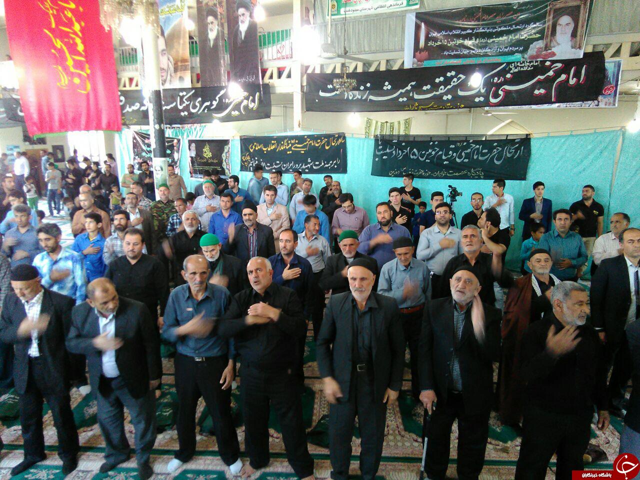 برگزاری مراسم سالگرد ارتحال امام خمینی (ره) در دوزین + تصاویر