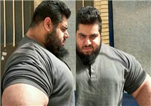 رجزخوانی جوان تنومند ایرانی برای سعودی&zwnj;ها+عکس
