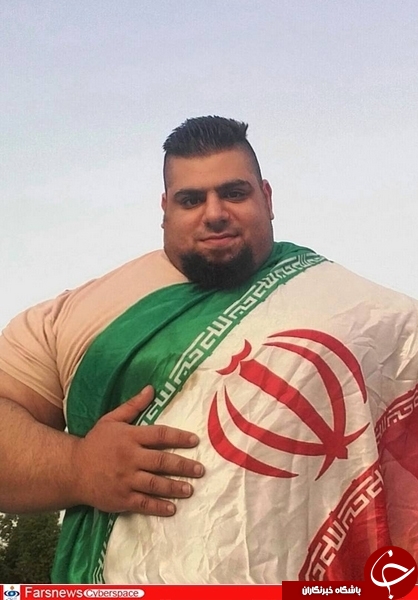 رجزخوانی جوان تنومند ایرانی برای سعودی&zwnj;ها+عکس