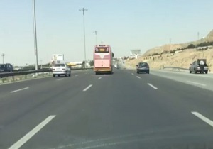 حرکات خطرناک اسکانیا در اتوبان کرج + فیلم