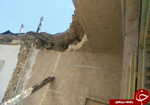 گیر افتادن 4 کارگر ساختمانی زیر آوار + تصاویر