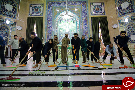 مسجد جمکران در آستانه ماه رمضان+ عکس