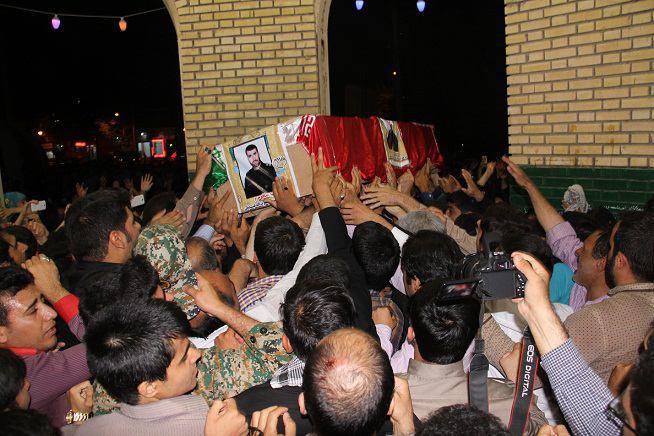 تشیع پیکر شهید مدافع حرم در کوهدشت