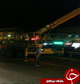 بالابر حادثه آفرید + تصاویر