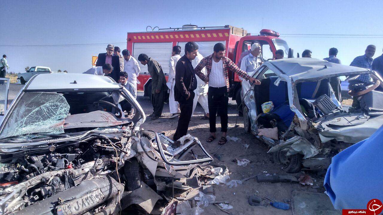 تصادف وحشتناک در جاده زابل + تصاویر