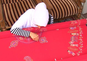 احیای هنر قلاب دوزی