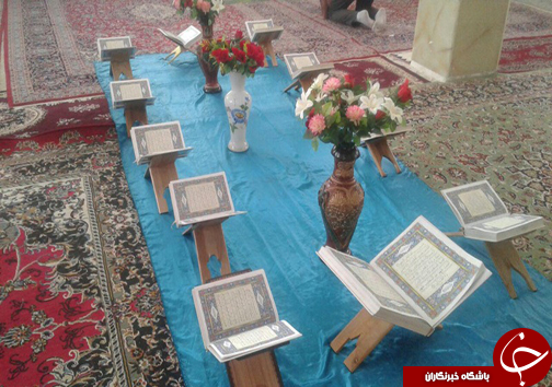 مراسم جزءخوانی قرآن کریم در شهر آباده به روایت تصویر