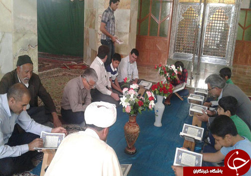 مراسم جزءخوانی قرآن کریم در شهر آباده به روایت تصویر