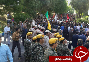 شهروندخبرنگار:وداع باشکوه با شهید مدافع حرم در خرم آباد + تصاویر