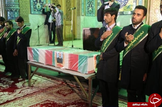 تشیع پیکر شهید مدافع حرم و خادم مسجد مقدس جمکران