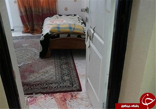 قاتل: همسرم دائم با &laquo;تلگرام&raquo; مشغول بود +عکس محل جنایت
