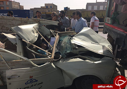 دو كشته و مصدوم  در تصادف رانندگی