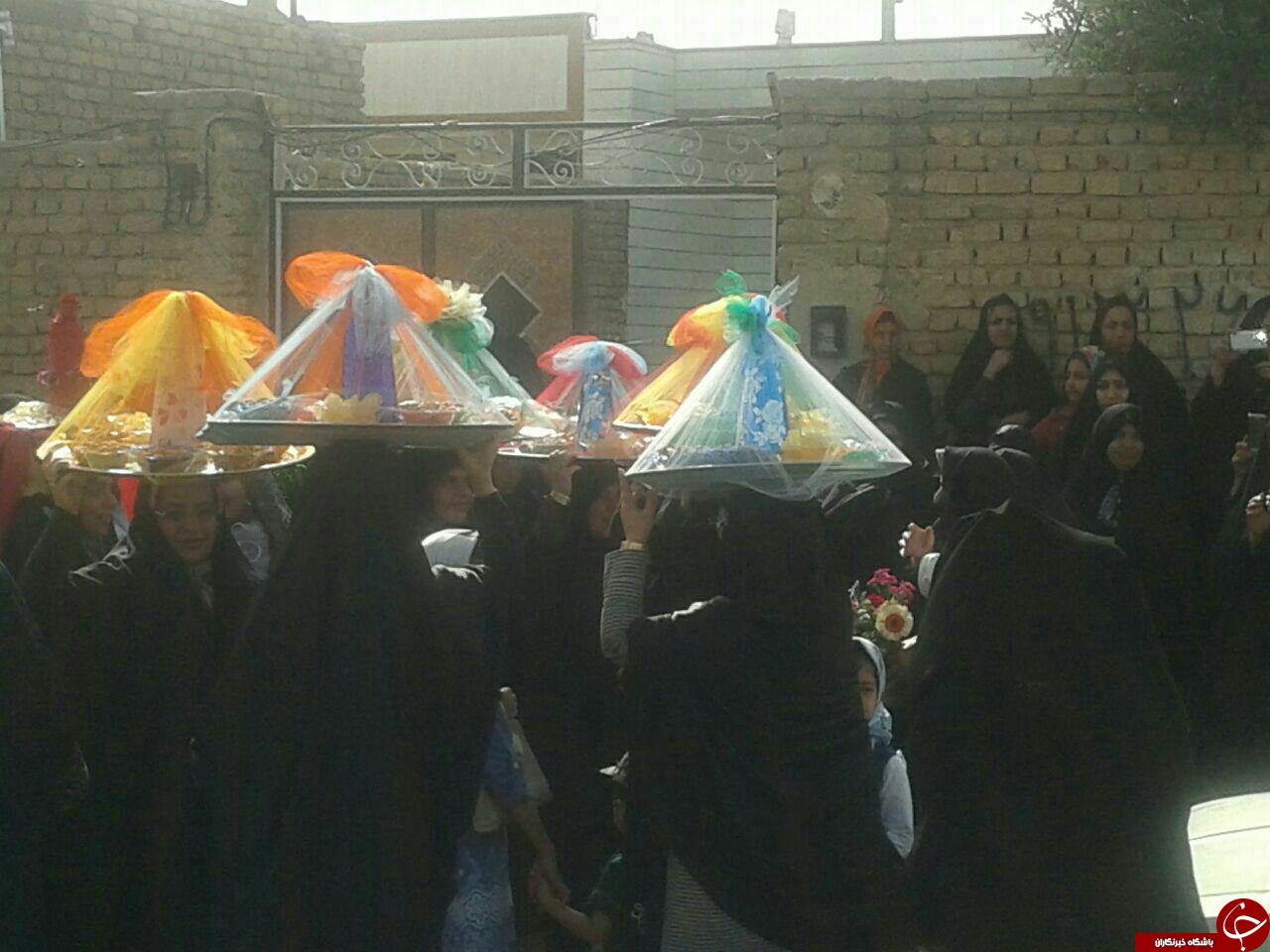 آیین مجمعه گردانی زنان متین آباد با حال و هوای انتظار +تصویر