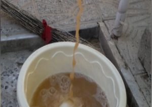 آب شرب گل&zwnj;آلود شهرستان هرسین + فیلم