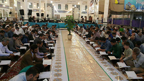 مراسم ختم قرآن کریم با عنوان مهمانی ملکوت در تربت جام + تصویر