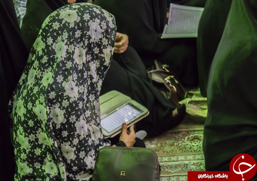 محفل انس با قرآن کریم در حرم مطهر سید تاج الدین غریب (ع) + تصاویر