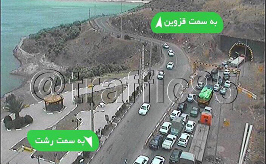 ترافیک سنگین در محور منجيل-رودبار