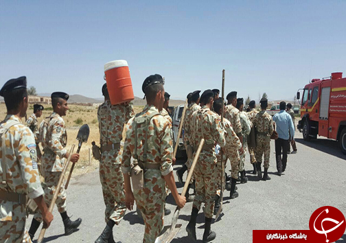 آتش سوزی تنگ خرسی پاسارگاد به روایت تصویر