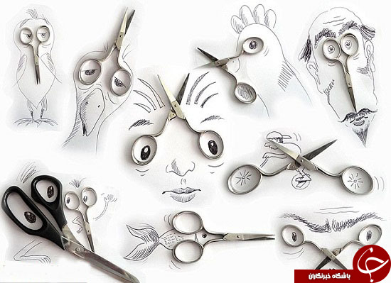 طراحی های جالب با قیچی+ عکس