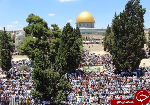 عکس/ نماز جمعه در مسجد الاقصی &lrm;