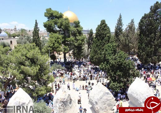 عکس/ نماز جمعه در مسجد الاقصی &lrm;